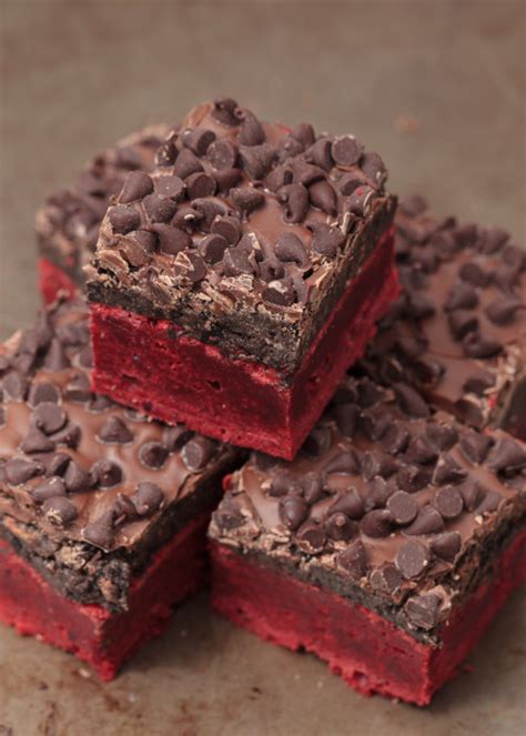 Red Velvet Oreo Truffle Chocolate Crunch Brownies