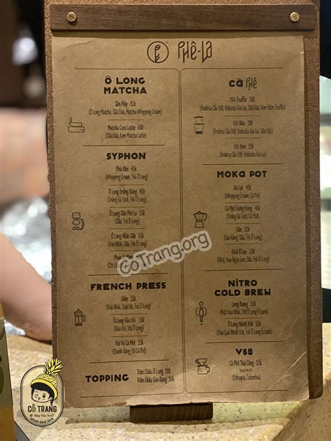 Phê La Hội An - Quán Trà Sữa Ô Long Siêu Hot tại Hội An, Menu, Review