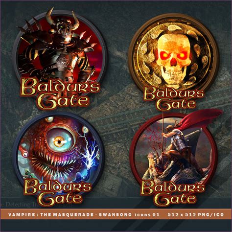 Baldur's Gate icons by BrokenNoah on DeviantArt