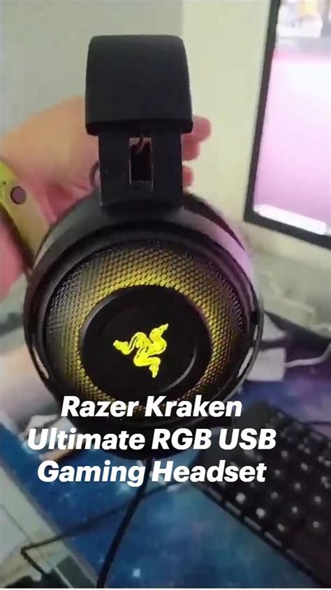 Razer Kraken Ultimate RGB USB Gaming Headset | Headset, Gaming headset ...