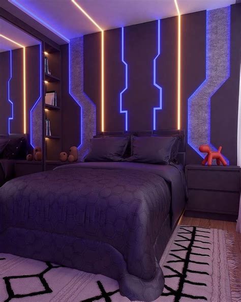 neon wall lighting bedroom in 2023 | Boy bedroom design, Gamer bedroom, Big boy bedrooms