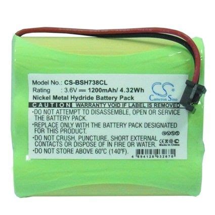 3.6V 1200mAh Ni-MH Cordless Phone Battery for Bosch