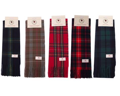 Tartan Clan Scarf Macdougal Wallace Scarves for Him Scarves for Her ...