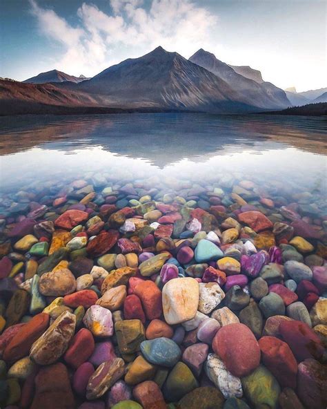 Colorful pebbles of Lake McDonald, Montana Rocks : r/BeAmazed