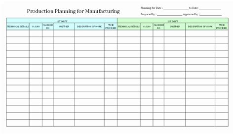 Production Schedule Template Excel Lovely Simple Manufacturing Schedule Template Trainingable ...