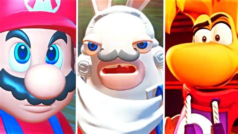 Mario + Rabbids - Rayman VS Mario (Fight Phantom Boss) - YouTube