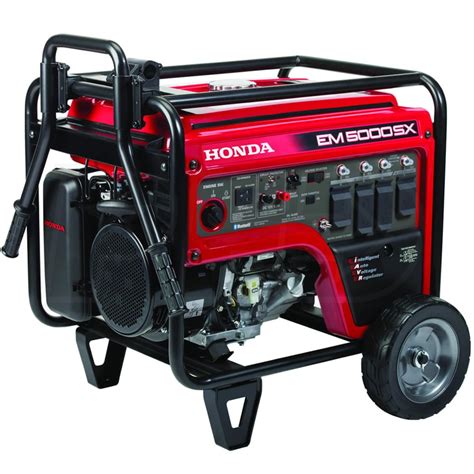 Honda EM5000X3AG EM5000SX - 4500 Watt Electric Start Portable Generator w/ Bluetooth® & CO ...