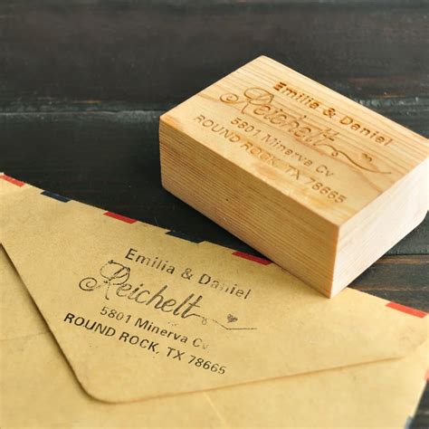 Personalized Wedding Stamp,Custom Wood Stamp,Return Address Stamp,Wedding Invitation Stamp-in ...