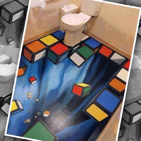3D Bathrooms and amazing way to decorate | Floor art, 3d floor art, 3d street art