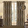 Amazon.com: Loom and Mill Luxury Jacquard Curtains for Bedroom, Classic ...