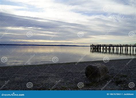 Kayak Point Park North Seattle Beach Stock Image - Image of includes, dock: 186767863