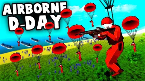 NEW Parachutes! Huge Sky Diving INVASION! (Ravenfield Gameplay) - YouTube