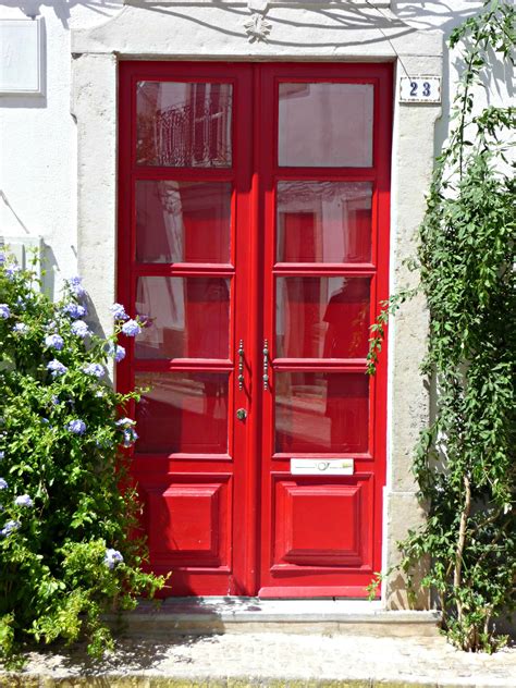 Red door. Tavira, Portugal Tavira, Door Entryway, Red Door, China Cabinet, House Colors, Sierra ...