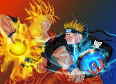 VayaPerson: Fan Art de Goku VS Naruto