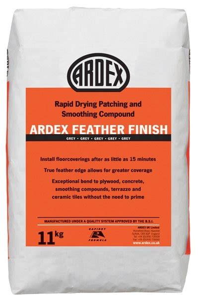 ARDEX FEATHER FINISH | Rapid Drying Patching and Smoothing Compound ...