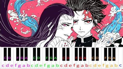 Gurenge by LiSA (Demon Slayer: Kimetsu no Yaiba OP) | Piano Letter Notes