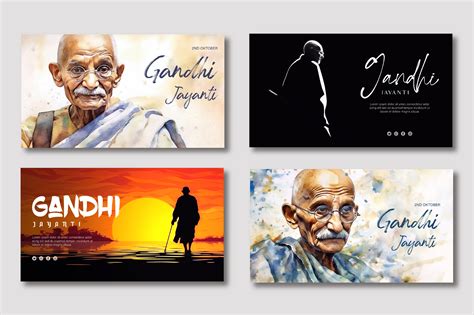 Happy Gandhi Jayanti Poster Design Graphic by Darwin Vectorian ...