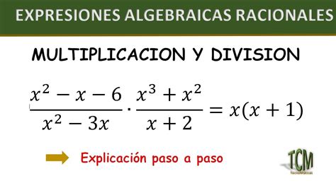 Expresiones algebraicas racionales | Multiplicacion y Division - YouTube