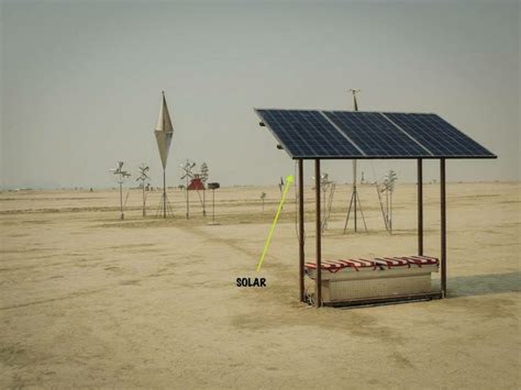 Solar power brings the art installation to life at Burning Man 2013 on the Black Rock Desert in ...