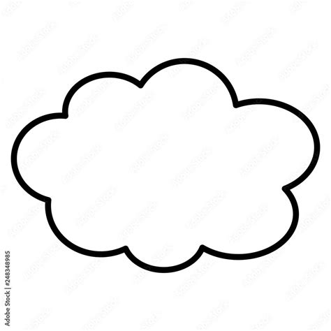 Cartoon Cloud Clip Art Stock Vector | Adobe Stock