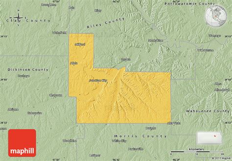 Savanna Style Map of Geary County