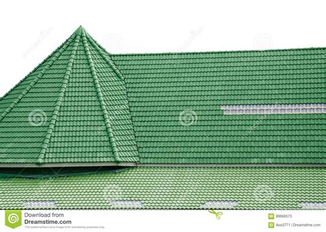 Green roof tiles stock image. Image of pattern, building - 98666573