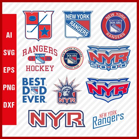 New York Rangers Logo, NY Rangers Svg Cut Files, Layered Svg | Inspire ...