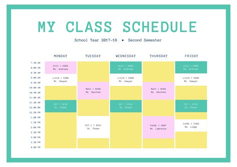 Class Schedules #class #schedule #template #aesthetic #classscheduletemplateaesthetic Create ...