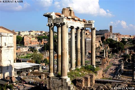 Ruins of the Temple of Saturn in Rome. | Temple, Rome