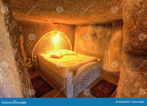 Cave bedroom stock image. Image of boudoir, furnishings - 40426029