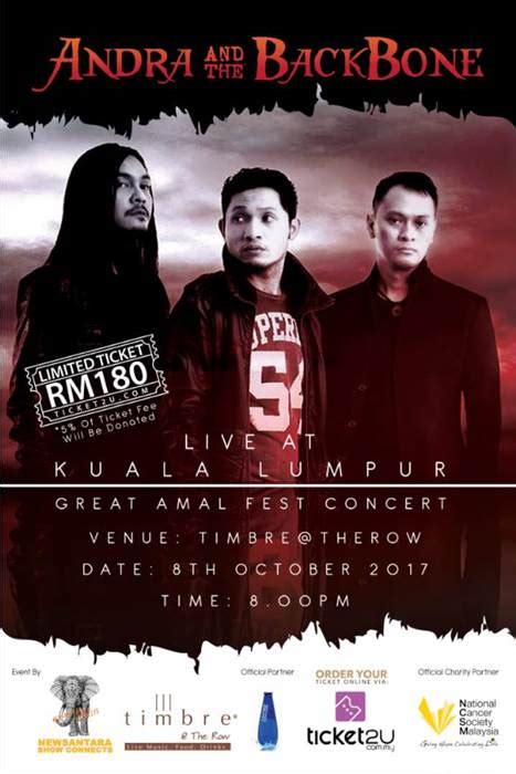 ANDRA AND THE BACKBONE Live In Kuala Lumpur Pada 8 Oktober 2017 – Budiey Channel