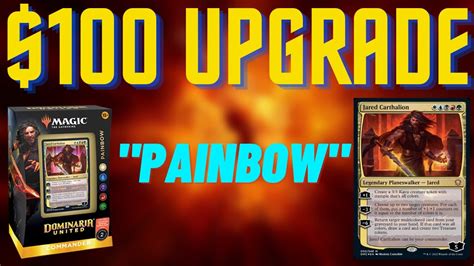 Painbow Upgrade - Improving the Precon Commander Deck with $100 - YouTube