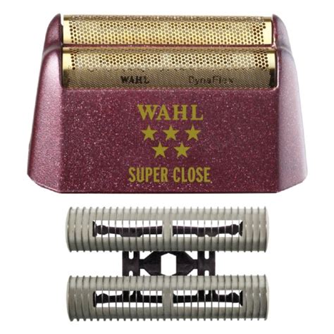 WAHL 5 Star Shaver Replacement Foil and Blade - Red Super Close Gold ...