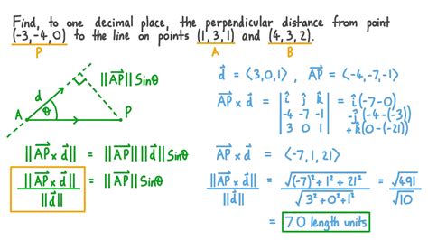 Question Video: Finding the Perpendicular Distance from a Given Point ...