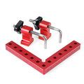 Drillpro woodworking precision clamping square l-shaped auxiliary fixture splicing board ...