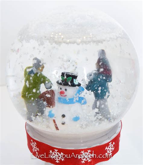 Dollar Tree Christmas Snow Globes - Live Like You Are Rich