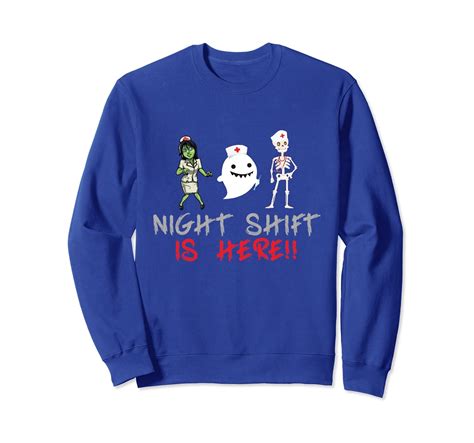 Night Shift Nurse Skeleton Zombie Funny Halloween Gift Sweatshirt-TH – Sunflowershirt