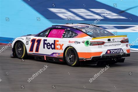 Denny Hamlin 11 Competes During Nascar Editorial Stock Photo - Stock ...