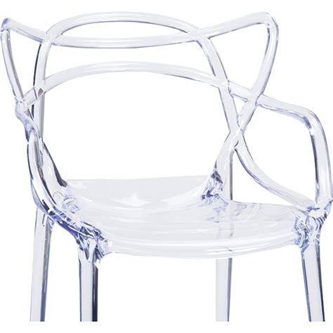 Electron Plastic Dining Chair - Clear (Set of 2) | DCG Stores