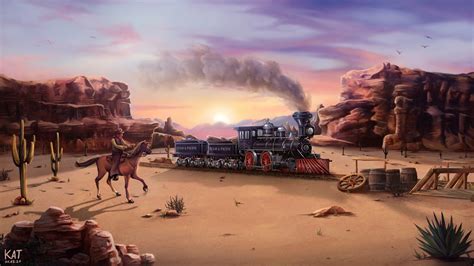 ArtStation - Wild West Train