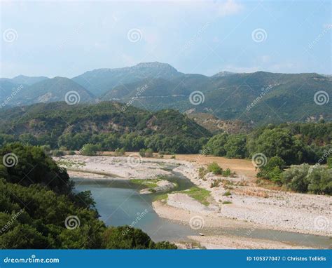 Achelous River in Acarnania and Aetolia Greece Stock Image - Image of ...