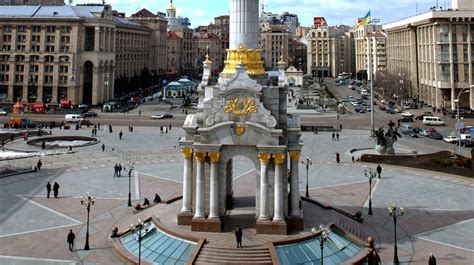 Photos: Kiev's Independence Square Before And After : The Two-Way : NPR