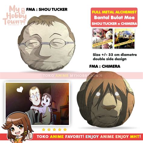 Bantal Bulat Moe Full Metal Alchemist : Shou Tucker x Chimera ...