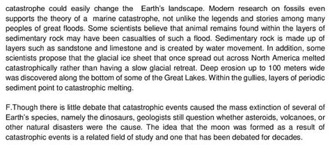 Catastrophe Theory Reading Questions and Answers