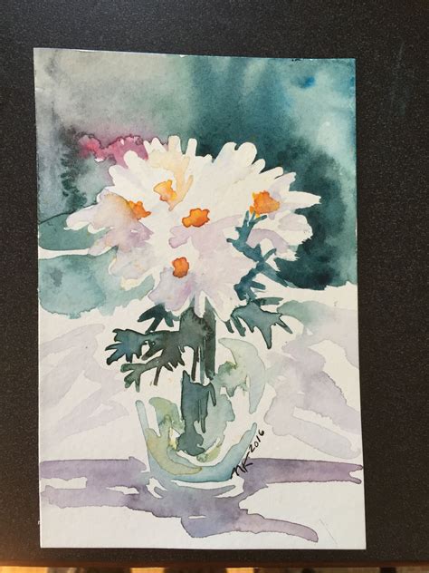 my own flower vase watercolor | Nature watercolor, Watercolor art prints, Watercolor flowers