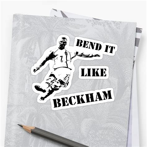 "David Beckham - Bend it like Beckham" Stickers by zed1987 | Redbubble