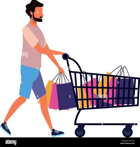 People shopping cartoon Stock Vector Image & Art - Alamy