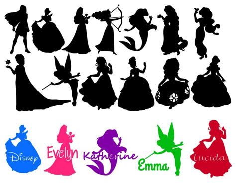 Disney Princess Silhouette Clip Art at GetDrawings | Free download