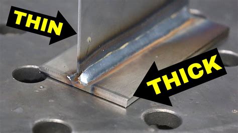 MIG Welding Thin Metal to Thick Metal: Here's How - YouTube