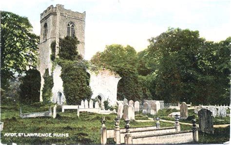 Hertfordshire Genealogy: Places: Ayot Saint Lawrence - Ruined Church